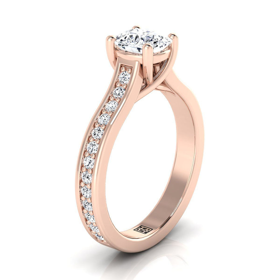 The Celesta Engagement Ring, made to order in our Los Angeles atelier