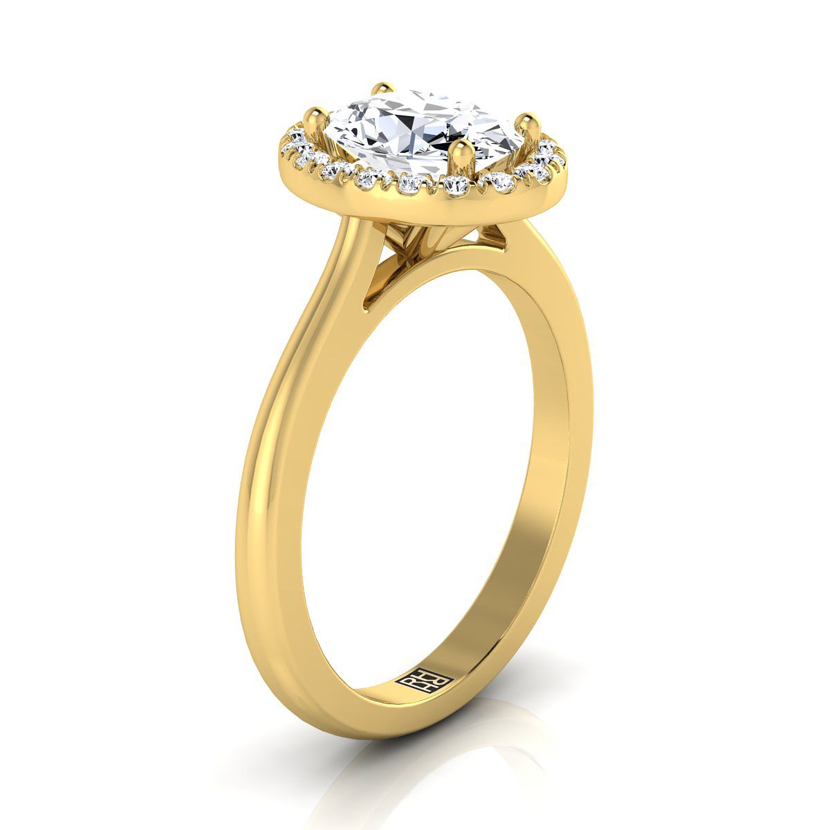 Made to order: The Kate oval engagement ring setting in 18K Yellow Gold | RockHer