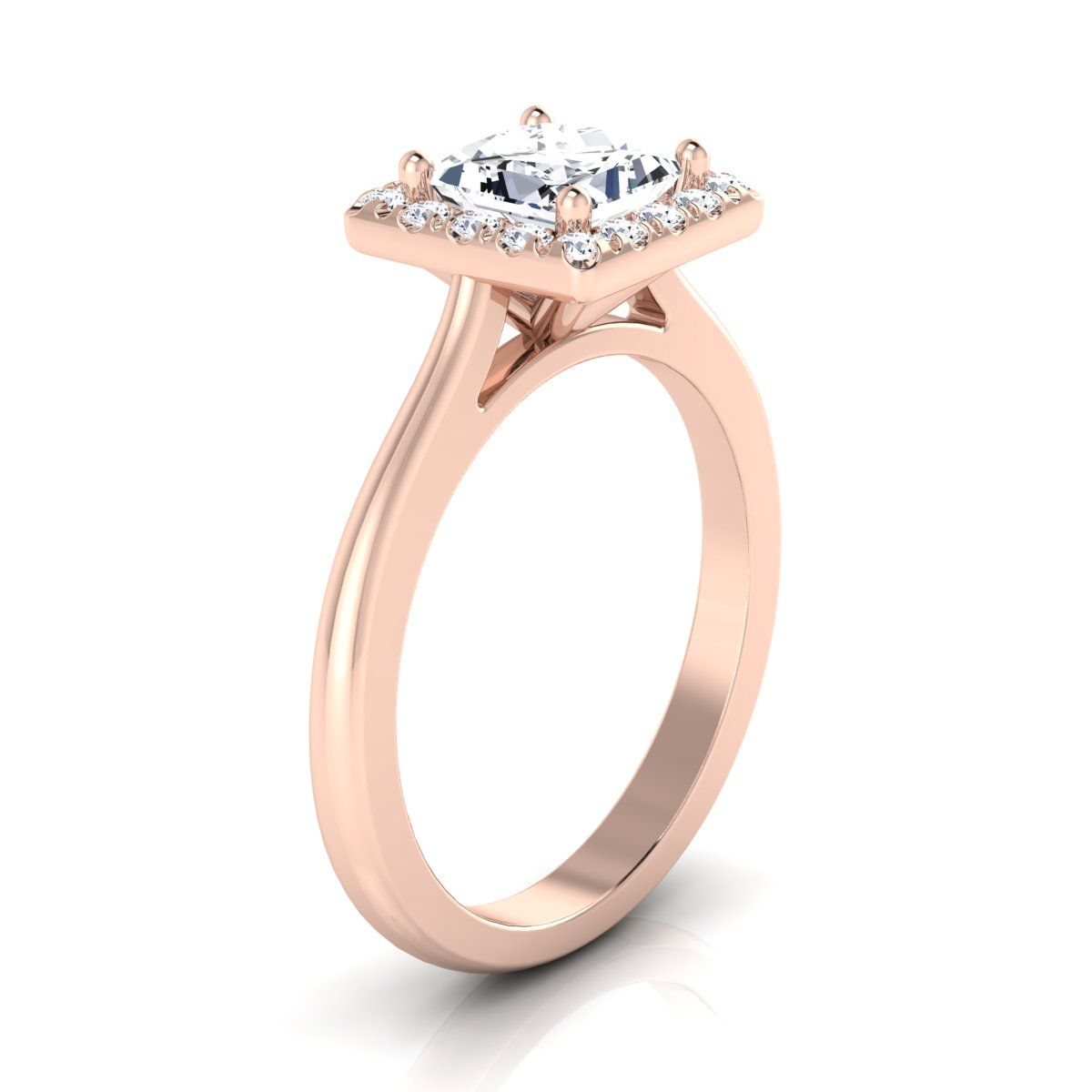 Select Halo styling on The Kate princess engagement ring setting | RockHer