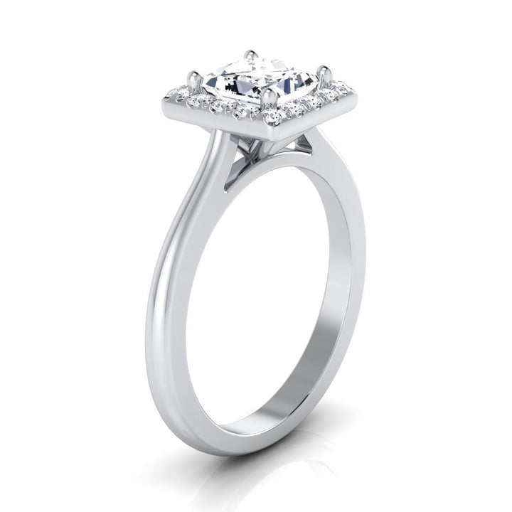 The Kate Select Halo Engagement Ring with Lab Diamond in Platinum - view 2