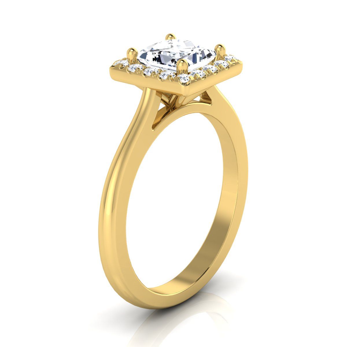 Made to order: The Kate princess engagement ring setting in 18K Yellow Gold | RockHer