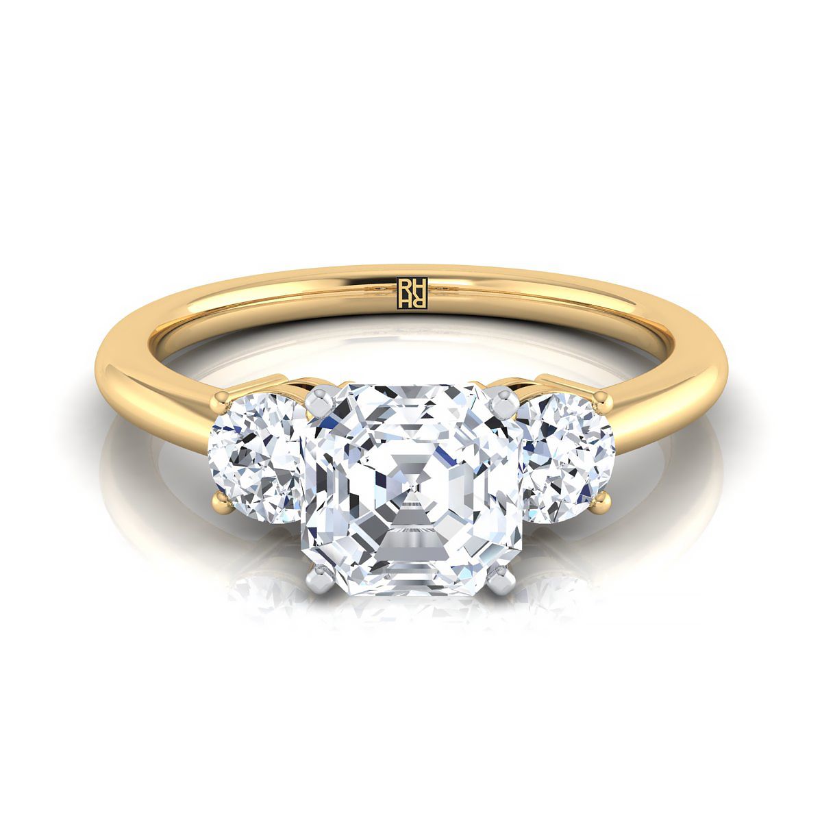 The Anita asscher engagement ring setting in 18K Yellow Gold | RockHer