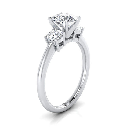 Anita Select Classic Three Stone Solitaire Round Lab Diamond Engagement Ring in Platinum | RockHer