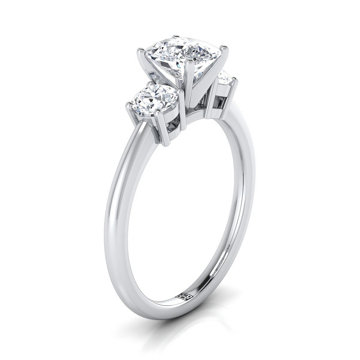 Made to order: The Anita cushion engagement ring setting in Platinum | RockHer