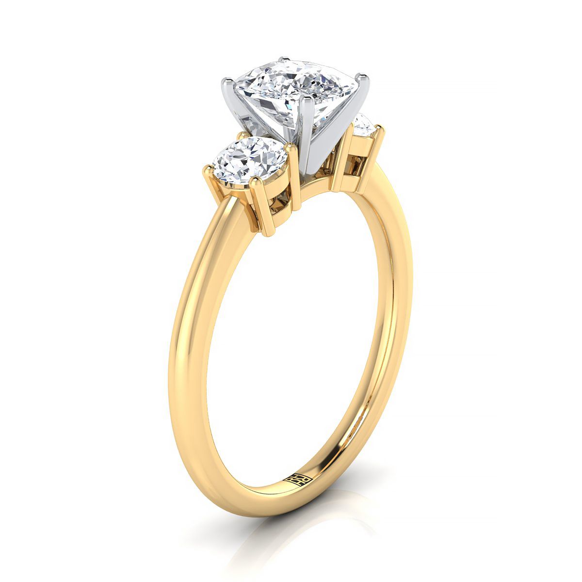 Made to order: The Anita round engagement ring setting in 18K Yellow Gold | RockHer