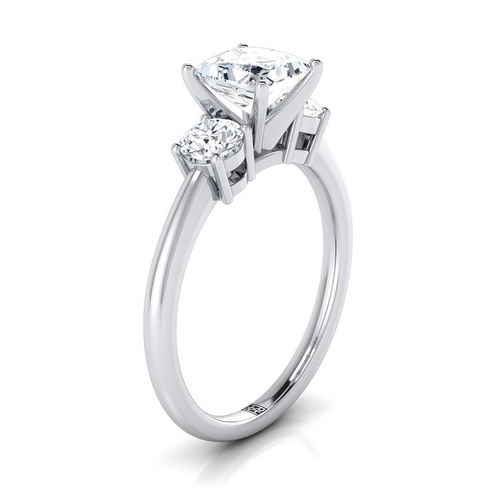 The Anita Select Three Stone Engagement Ring with Lab Diamond in Platinum - view 2
