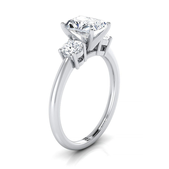 The Anita Select Three Stone Engagement Ring with Lab Diamond in Platinum - view 2
