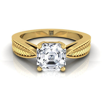 The Roberta Select Solitaire Engagement Ring with Lab Diamond in 18K Yellow Gold - view 1