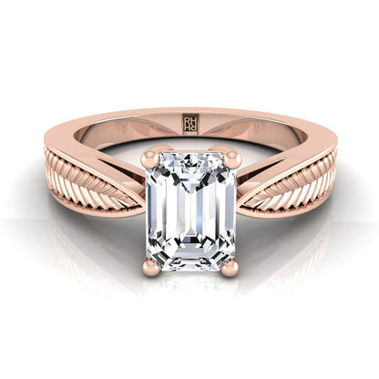 The Roberta Select Solitaire Engagement Ring with Lab Diamond in 14K Rose Gold - view 1