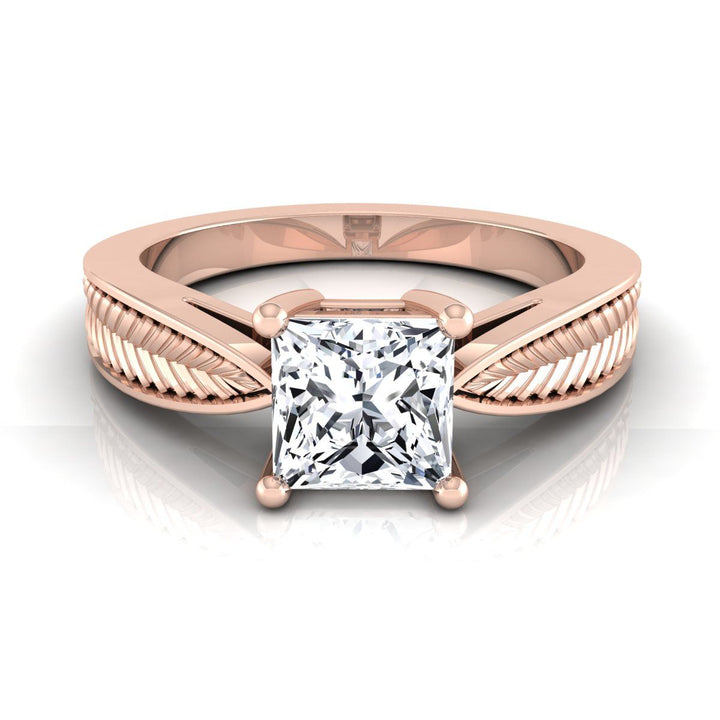 The Roberta Select Solitaire Engagement Ring with Lab Diamond in 14K Rose Gold - view 1