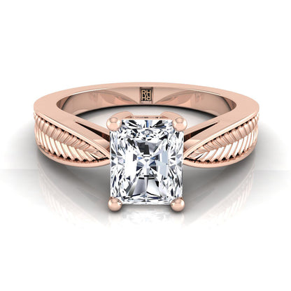 The Roberta Select Solitaire Engagement Ring with Lab Diamond in 14K Rose Gold - view 1