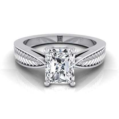 The Roberta Select Solitaire Engagement Ring with Lab Diamond in 18K White Gold - view 1