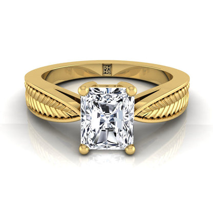 The Roberta Select Solitaire Engagement Ring with Lab Diamond in 18K Yellow Gold - view 1