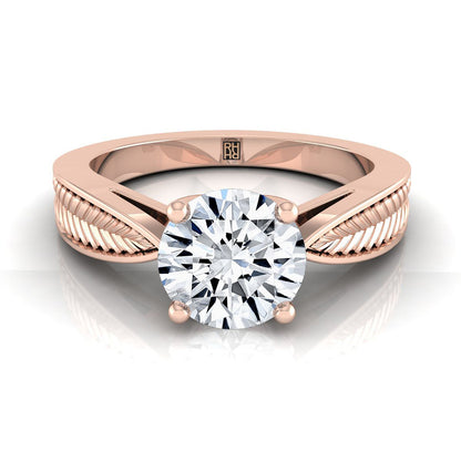 The Roberta Select Solitaire Engagement Ring with Lab Diamond in 14K Rose Gold - view 1