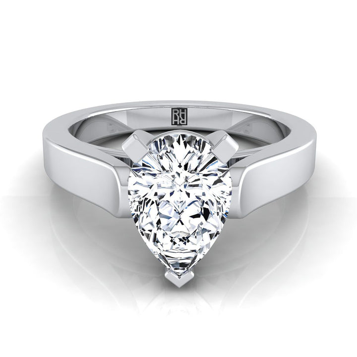 The Charlotte Select Cathedral Solitaire Engagement Ring with Lab Diamond in Platinum - view 1