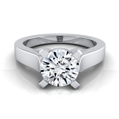 The Charlotte Select Cathedral Solitaire Engagement Ring with Lab Diamond in Platinum - view 1