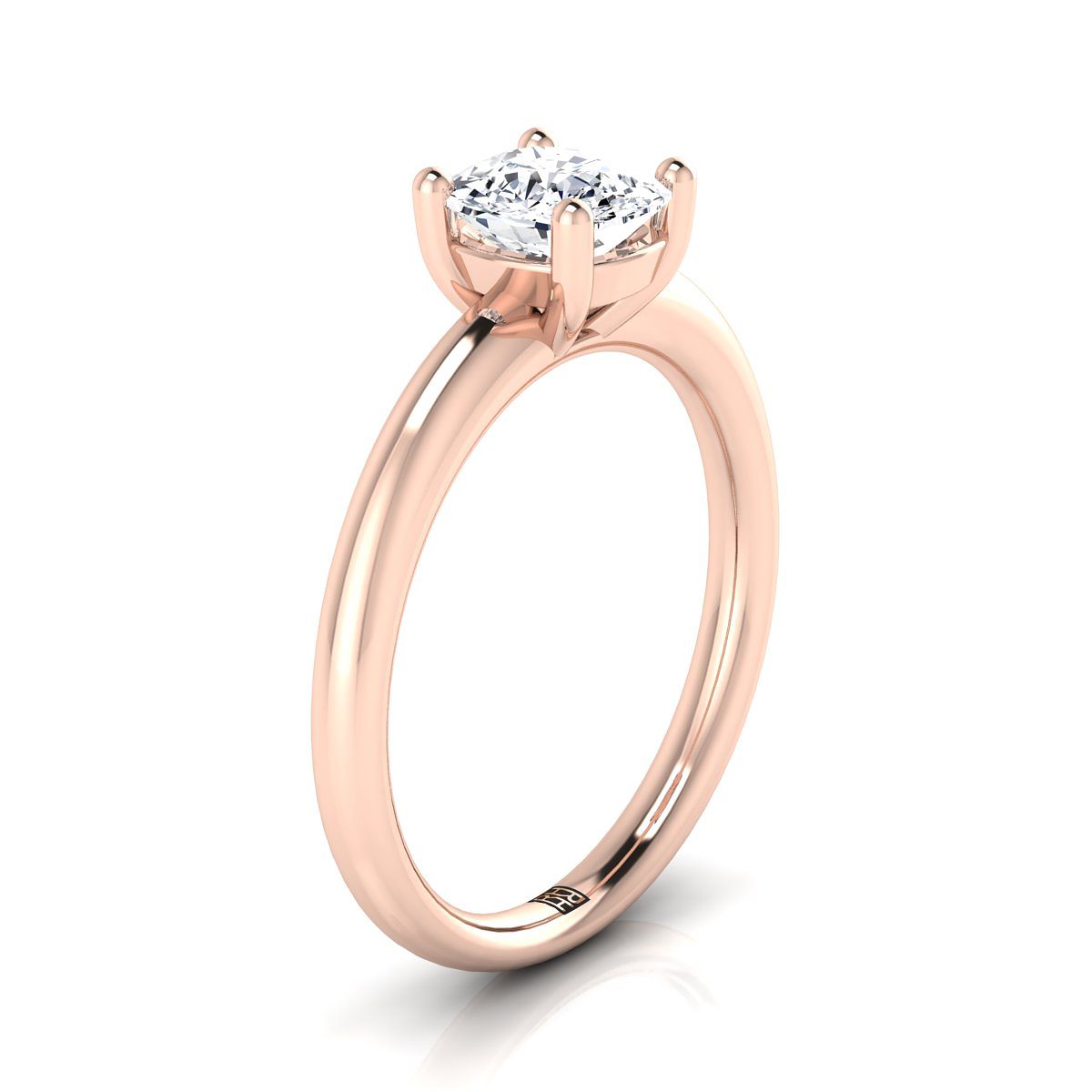 Select Solitaire Cut styling on The Tori cushion engagement ring setting | RockHer