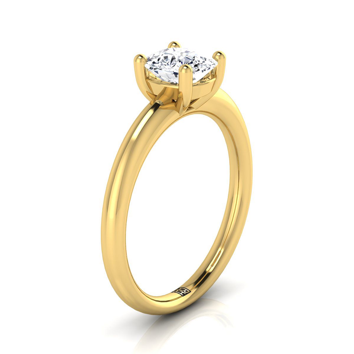Made to order: The Tori cushion engagement ring setting in 18K Yellow Gold | RockHer