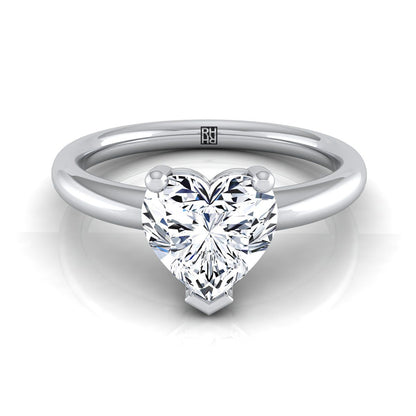 The Tori Select Solitaire Engagement Ring with Lab Diamond in 18K White Gold - view 1