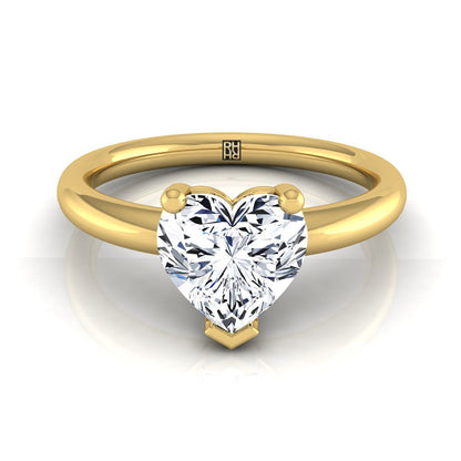 The Tori Select Solitaire Engagement Ring with Lab Diamond in 18K Yellow Gold - view 1