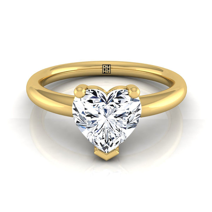 The Tori Select Solitaire Engagement Ring with Lab Diamond in 18K Yellow Gold - view 1