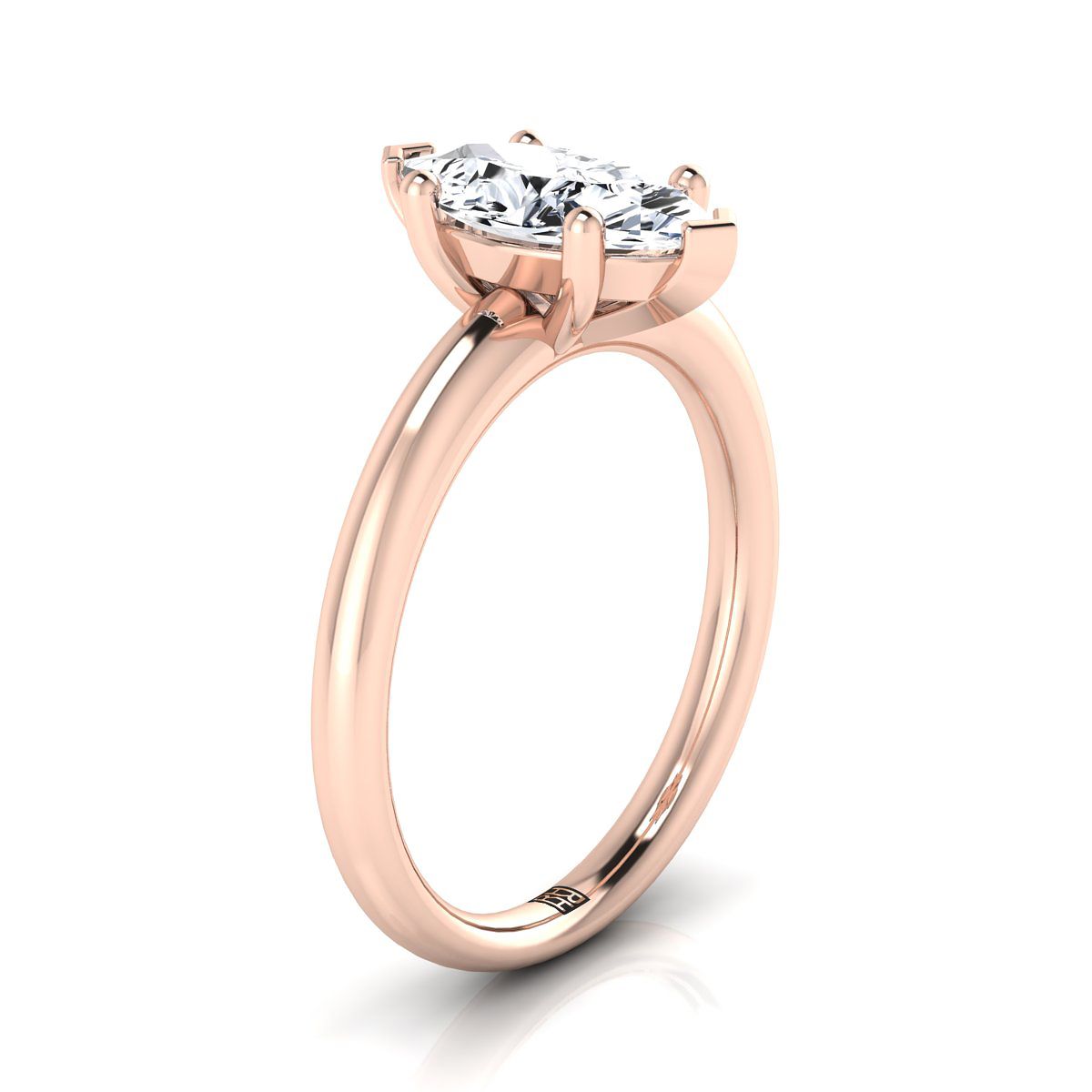 Select Solitaire styling on The Tori marquise engagement ring setting | RockHer