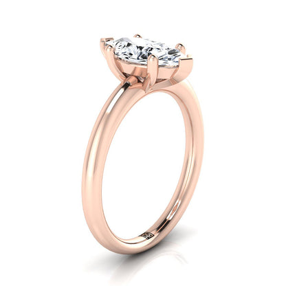 The Tori Select Solitaire Engagement Ring with Lab Diamond in 14K Rose Gold - view 2