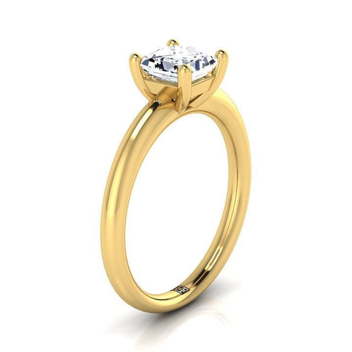 The Tori Select Solitaire Engagement Ring with Lab Diamond in 18K Yellow Gold - view 2