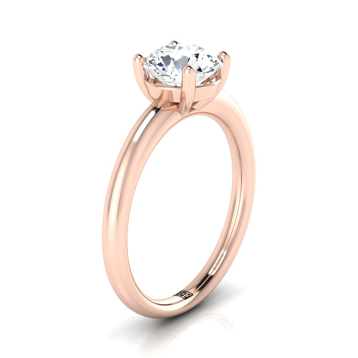Select Solitaire styling on The Tori round engagement ring setting | RockHer