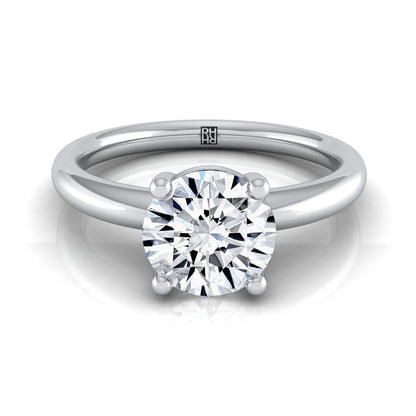Tori Select Solitaire Round Lab Diamond Engagement Ring in Platinum | RockHer