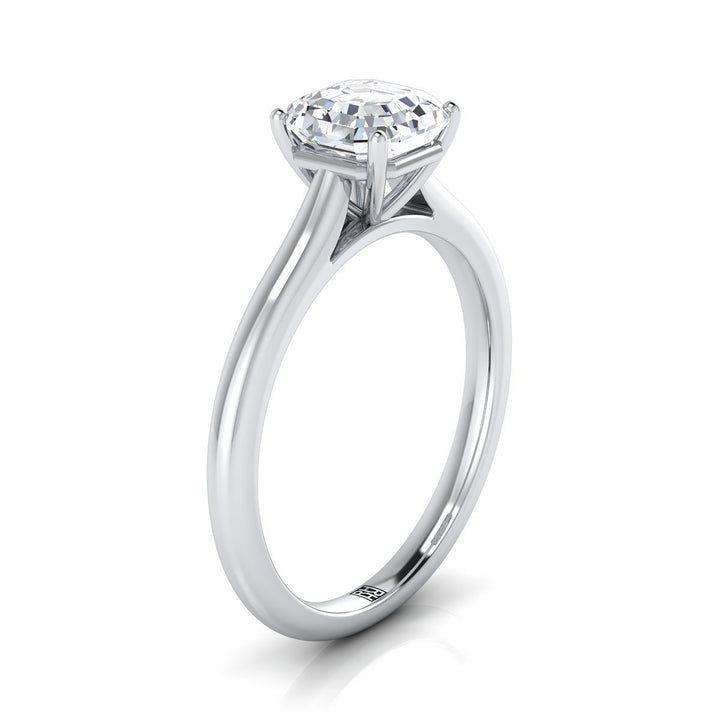 The Gladys Select Solitaire Engagement Ring with Lab Diamond in Platinum - view 2