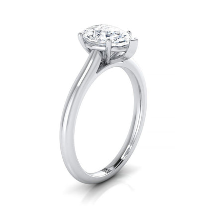 The Gladys Select Solitaire Engagement Ring with Lab Diamond in Platinum - view 2