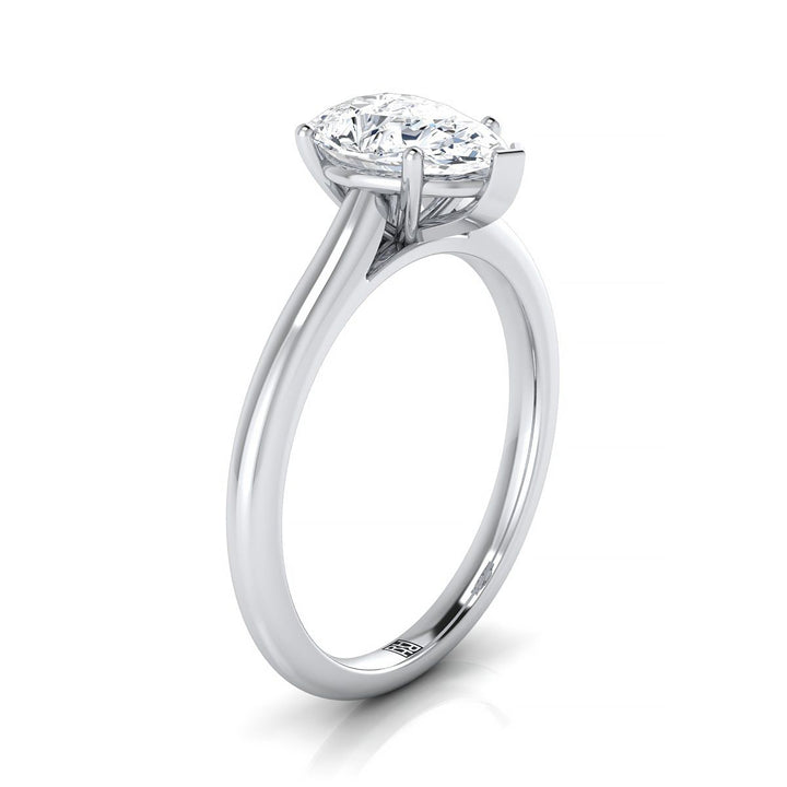 The Gladys Select Solitaire Engagement Ring with Lab Diamond in Platinum - view 2
