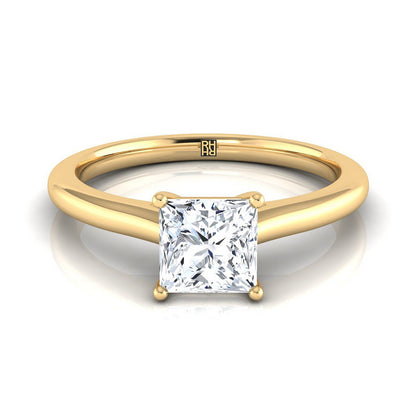The Gladys Select Solitaire Engagement Ring with Lab Diamond in 18K Yellow Gold - view 1