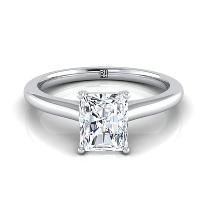 The Gladys Select Solitaire Engagement Ring with Lab Diamond in Platinum - view 1
