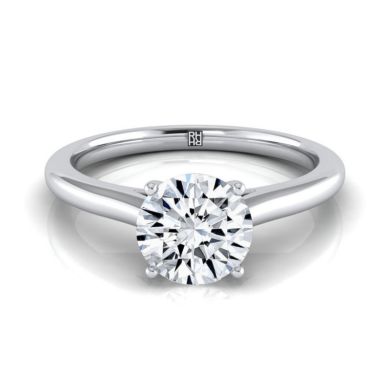 The Gladys Select Solitaire Round Lab Diamond Engagement Ring in Platinum