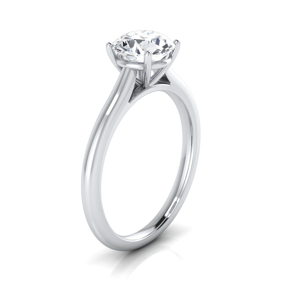 Select Solitaire styling on The Gladys round engagement ring setting | RockHer