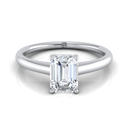 The Viola Select Solitaire Engagement Ring with Lab Diamond in Platinum - view 1