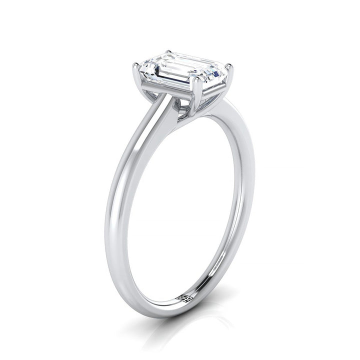 The Viola Select Solitaire Engagement Ring with Lab Diamond in Platinum - view 2