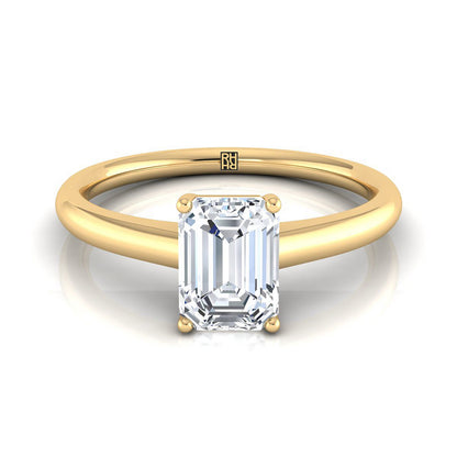 The Viola Select Solitaire Engagement Ring with Lab Diamond in 18K Yellow Gold - view 1