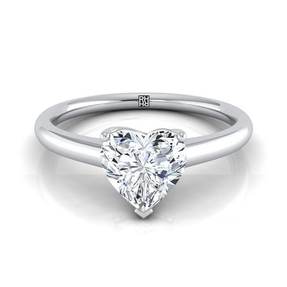 The Viola Select Solitaire Engagement Ring with Lab Diamond in 18K White Gold - view 1