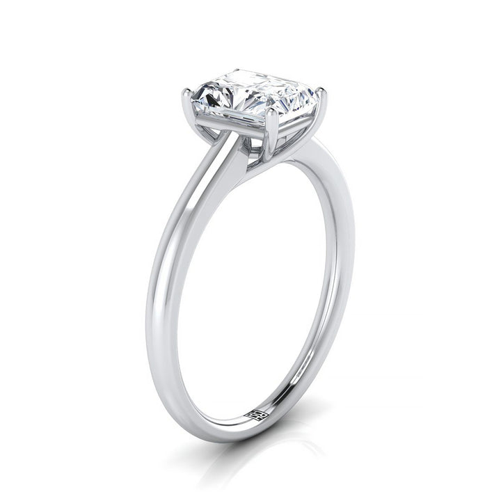 The Viola Select Solitaire Engagement Ring with Lab Diamond in Platinum - view 2