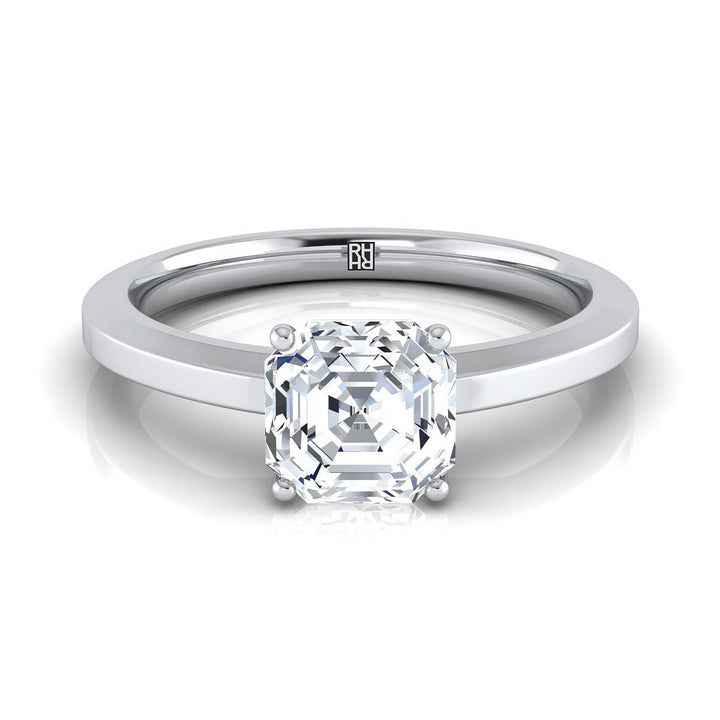 The Carmen Select Solitaire Engagement Ring with Lab Diamond in 18K White Gold - view 1
