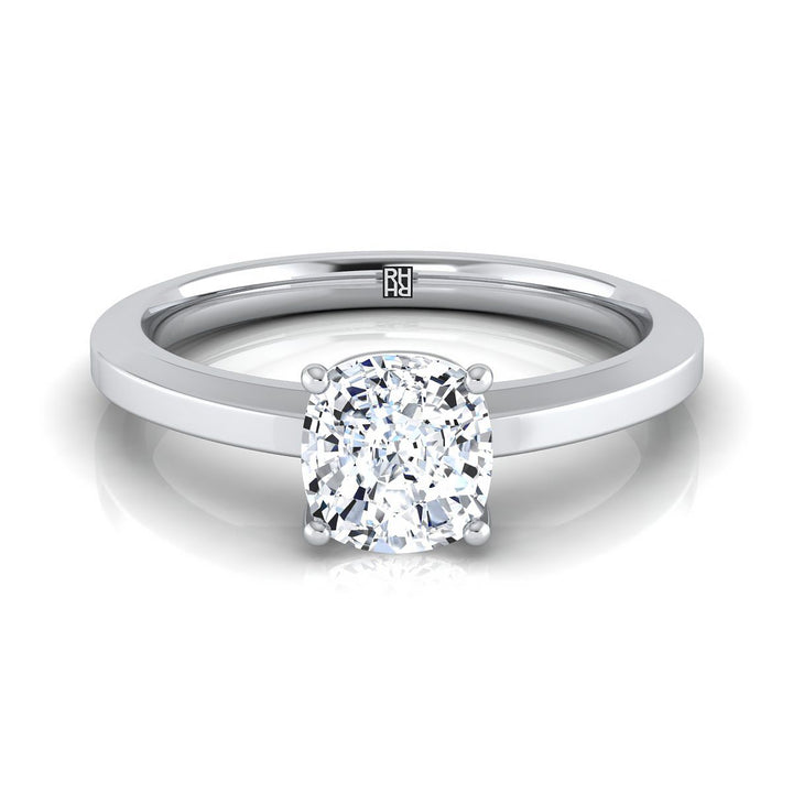 The Carmen Select Solitaire Engagement Ring with Lab Diamond in Platinum - view 1