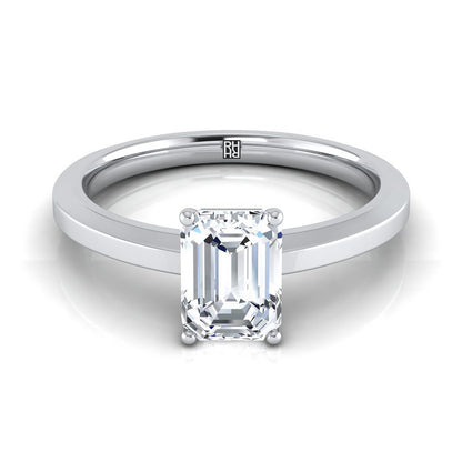 The Carmen Select Solitaire Engagement Ring with Lab Diamond in 18K White Gold - view 1