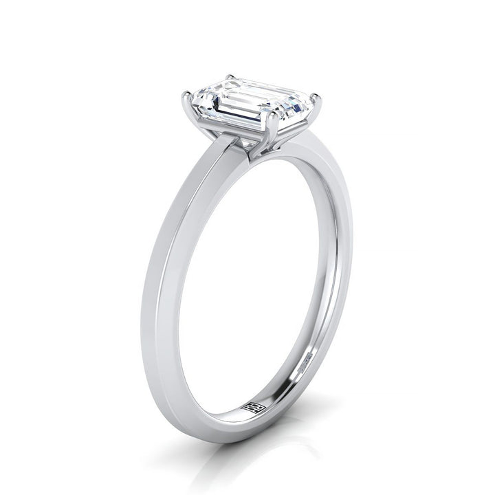 The Carmen Select Solitaire Engagement Ring with Lab Diamond in 18K White Gold - view 2