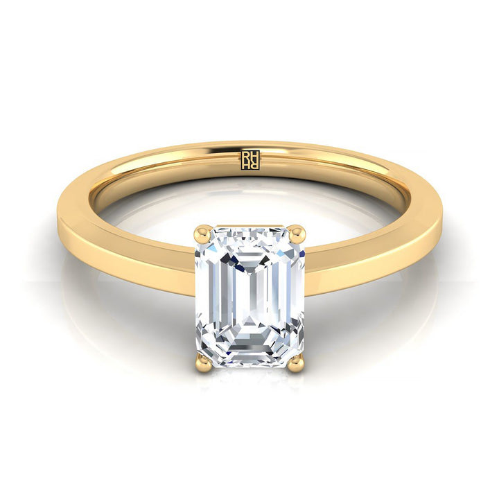 The Carmen Select Solitaire Engagement Ring with Lab Diamond in 18K Yellow Gold - view 1