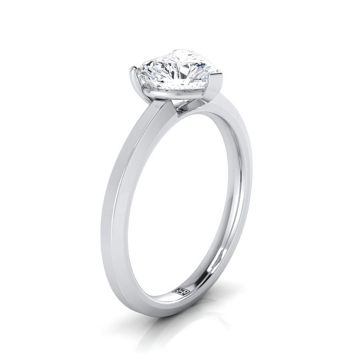 The Carmen Select Solitaire Engagement Ring with Lab Diamond in Platinum - view 2