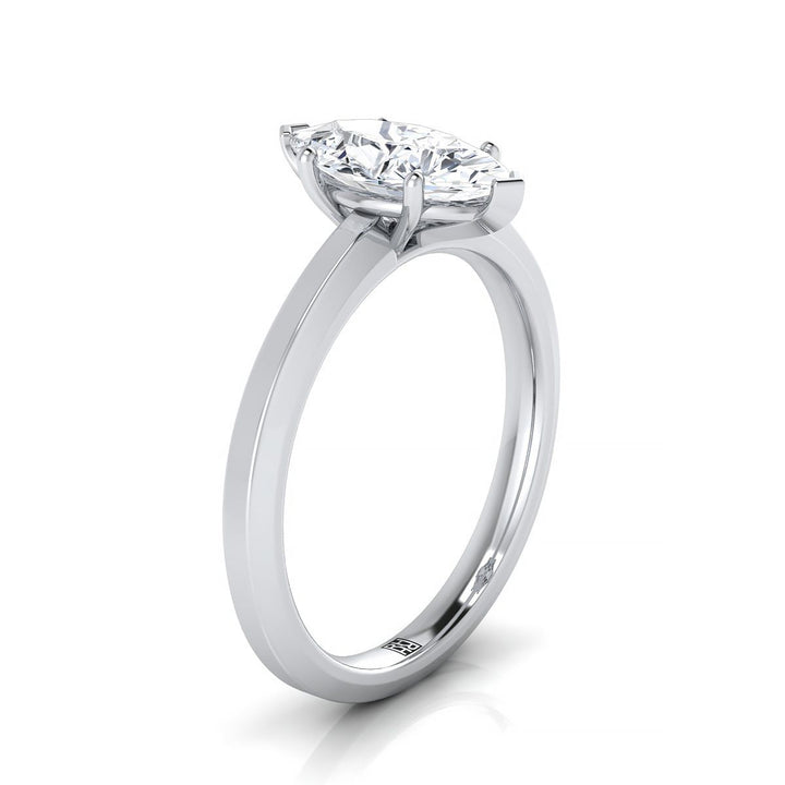 The Carmen Select Solitaire Engagement Ring with Lab Diamond in Platinum - view 2