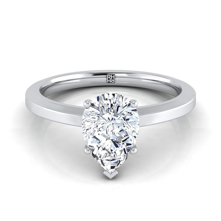 The Carmen Select Solitaire Engagement Ring with Lab Diamond in Platinum - view 1